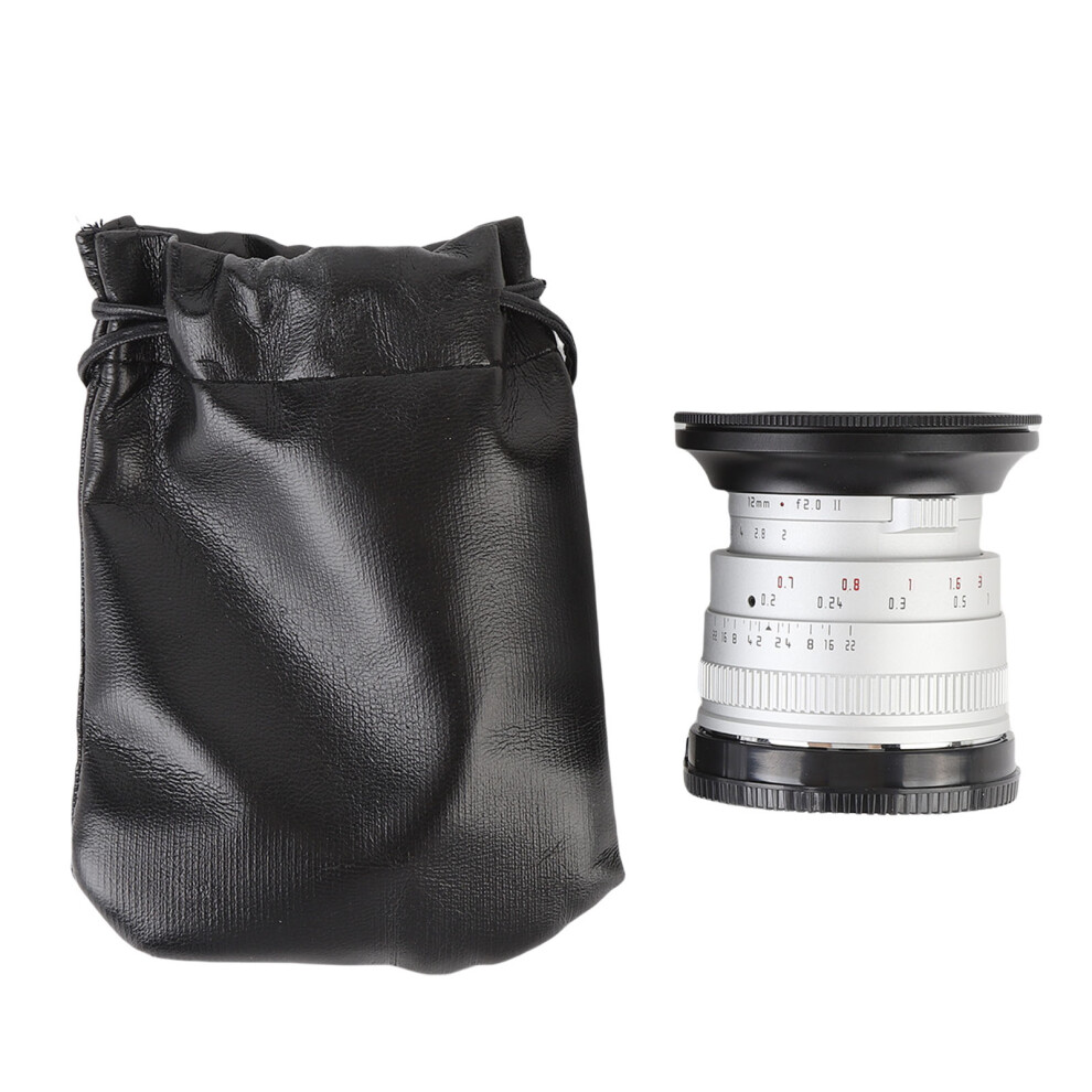 (Silver) 12Mm F2.0 Aps-C Lens For Nex E Mount A6400 A6500 A6600 Zve-10 Zv-E1 Silver 643505176582
