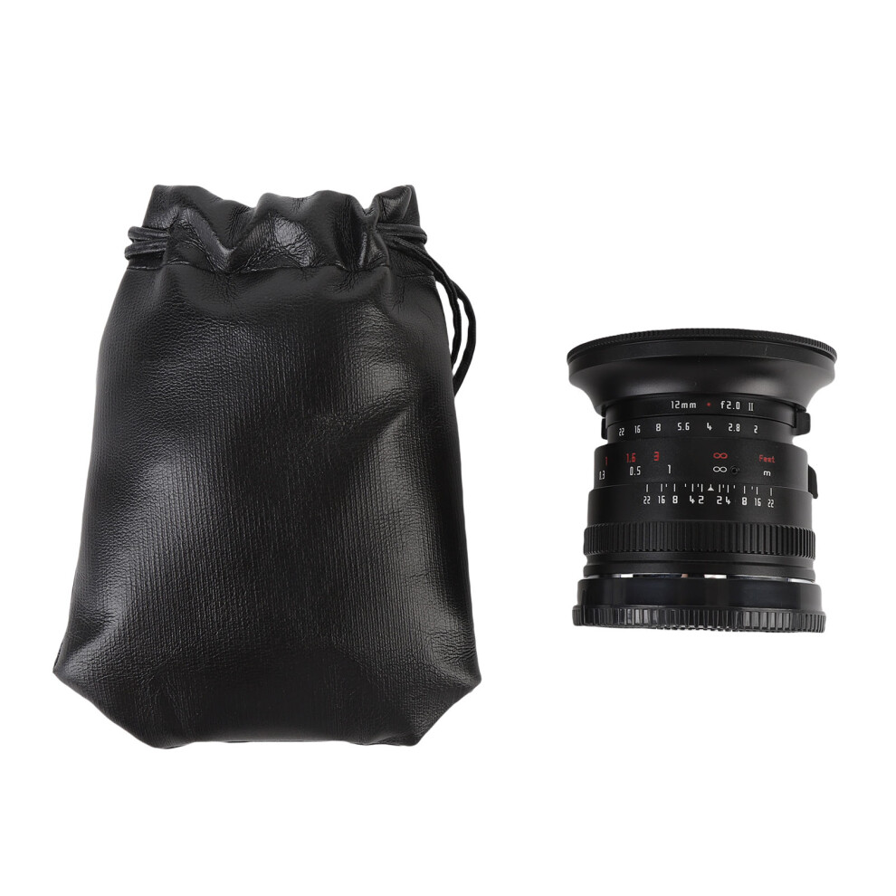 (Black) 12Mm F2.0 Aps-C Lens For Nex E Mount A6400 A6500 A6600 Zve-10 Zv-E1 Black 643505176575