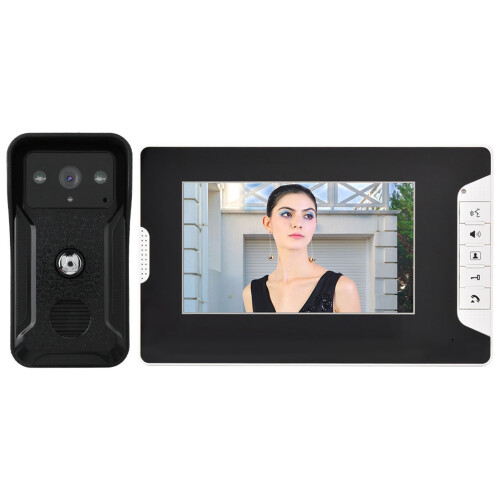 7inch Wired Video Intercom Doorbell Night Vision Rainproof 2
