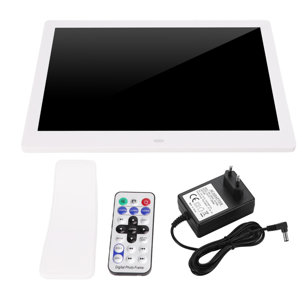 (Eu Plug 110Â240V) 12In Digital Photo Frame Hd Mp3 Mpeg4 Player Smart Remote Eu Plug 643505135701