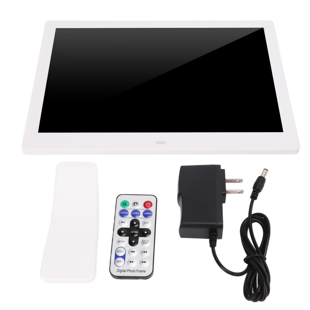 (Us Plug 110Â240V) 12In Digital Photo Frame Hd Mp3 Mpeg4 Player Smart Remote Eu Plug 643505135732