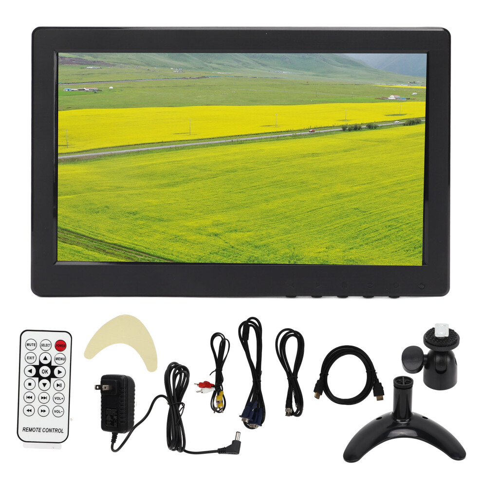 (Us Plug) 9In Tft Lcd Monitor Hd Gaming Multi-Input Speaker 100-240V Uk Plug 643505121575