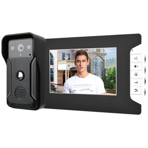 7inch Wired Video Intercom Doorbell Night Vision Rainproof 1