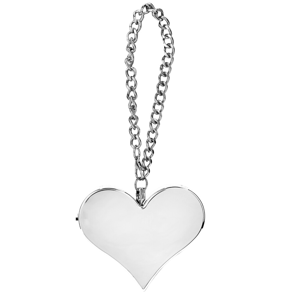 130Db Heart Shape Security Alarm Keychain Emergency Siren Silver 604725167538