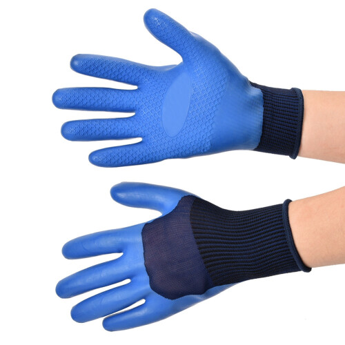 Anti-Rutsch Latex Arbeitshandschuhe Wasserdicht 2