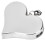 130db Heart Shape Security Alarm Keychain Emergency Siren Silver 3