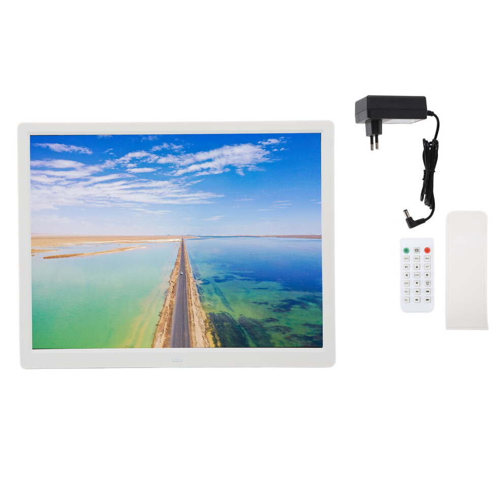 (Eu Plug) 15 Inch Hd Digital Photo Frame Video Music Clock Calendar Eu Plug 643505121841