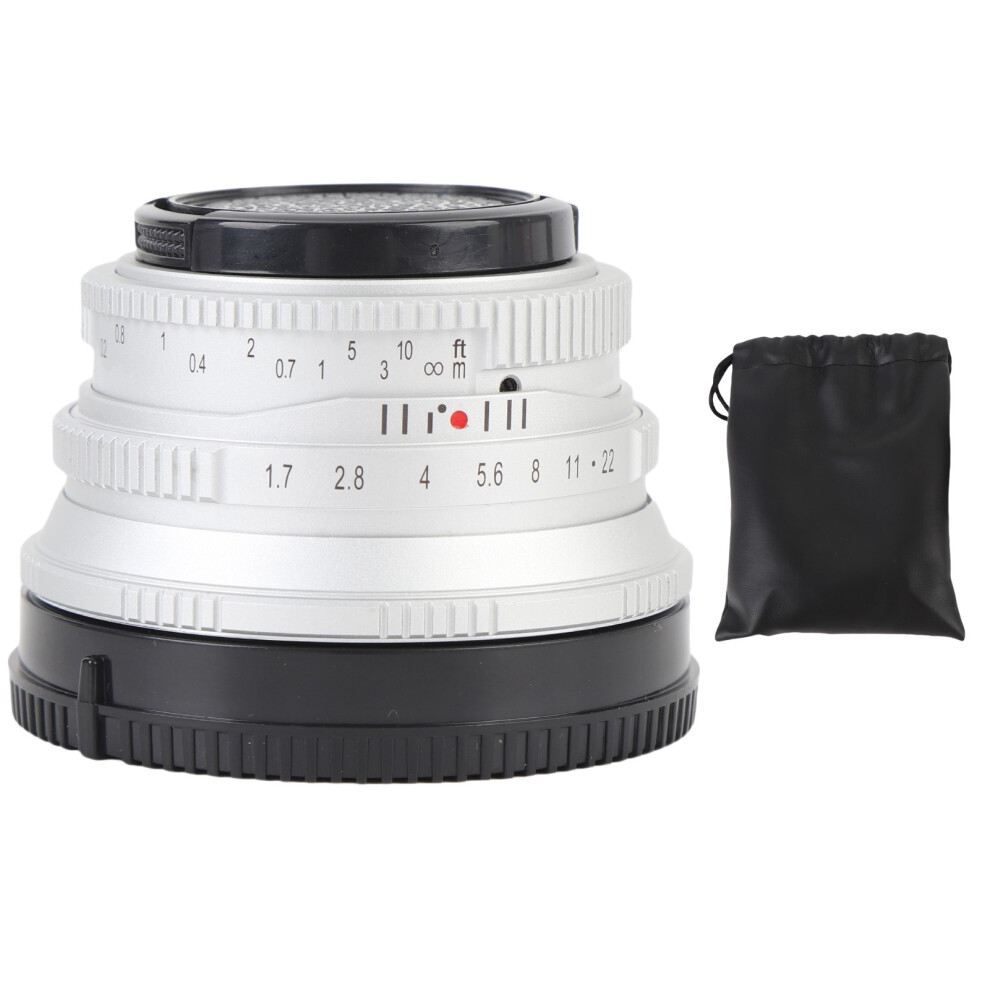 () 25Mm F1.7 Manual Focus Lens Nex E Mount Silver/Black 643505176803