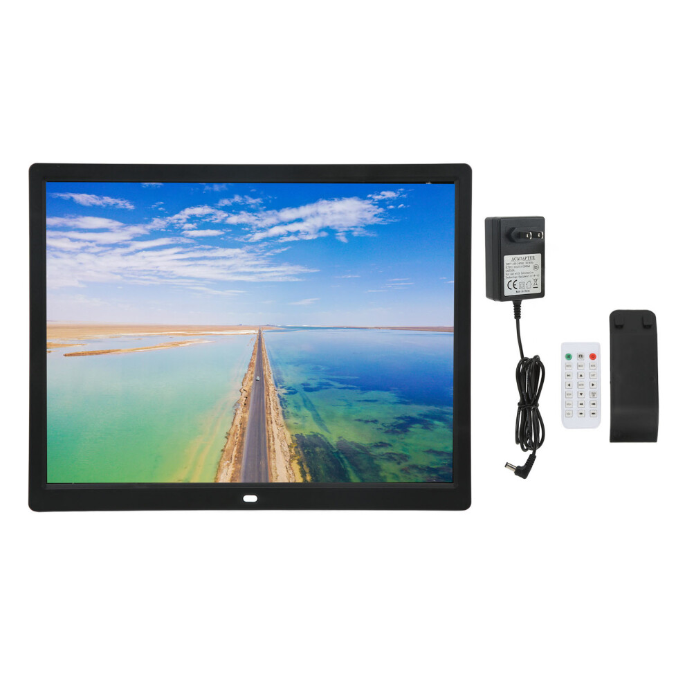 (Us Plug) 15In 1080P Digital Photo Frame Video Music Clock Calendar Uk Plug 643505121889