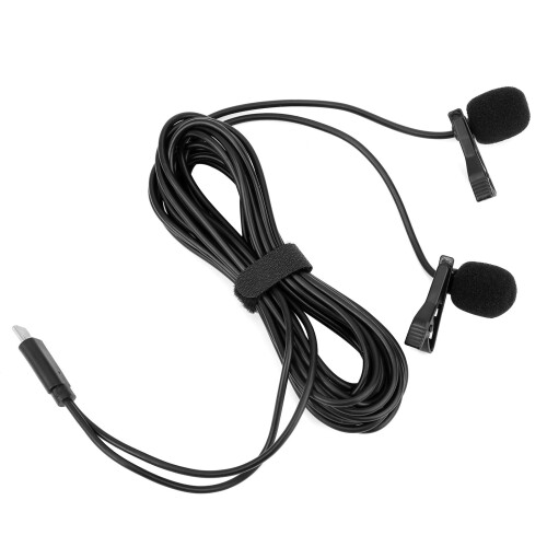 Lapel Microphone Mini Dual Lavalier TYPEC Omnidirectional (MY3) 1