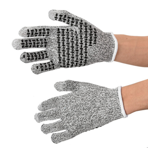 Touchscreen Nylon Work Gloves Level 5 Cut Resistant Anti-slip XL 1