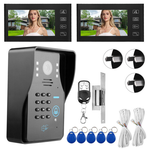 7in Wired Intercom Video Phone with Password