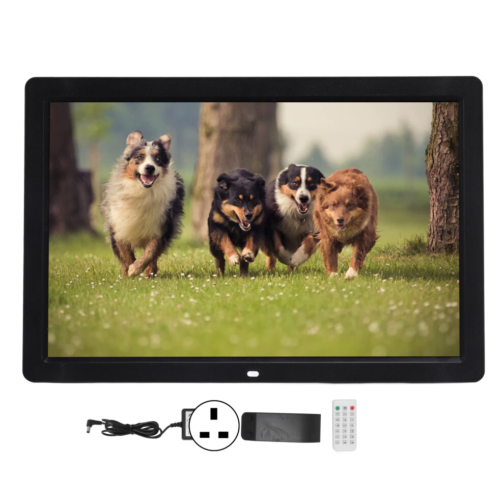 (Uk Plug) 17In Hd Digital Photo Frame Video Music Clock Calendar 643505122572