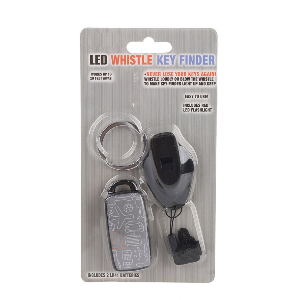 Electronic Led Whistle Key Finder Portable Anti Lost Alarm Keychain 604725167927