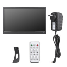 (AU Plug 110-240V) 15.6 Inch HD Photo Album Frame Video Music Player EU Plug