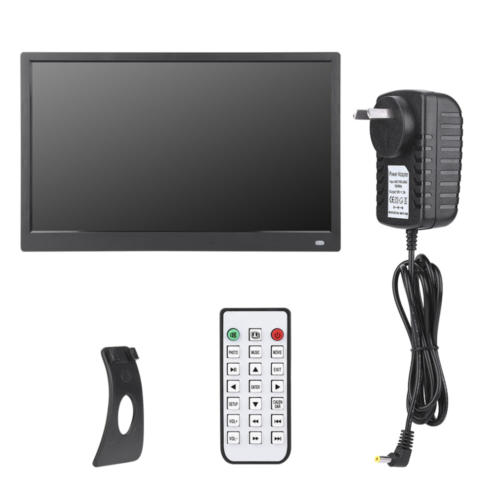 (Au Plug 110-240V) 15.6 Inch Hd Photo Album Frame Video Music Player Eu Plug 643505153323