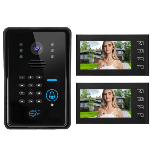 7in Wired Intercom Video Phone with Password 1