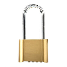 Outdoor Lock 4-Digit Combination Padlock Waterproof Brass