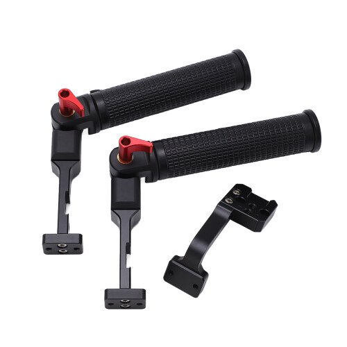Dual Handle Grip for RS2 Gimbal with 1/4" Screw and Cold Shoe 1