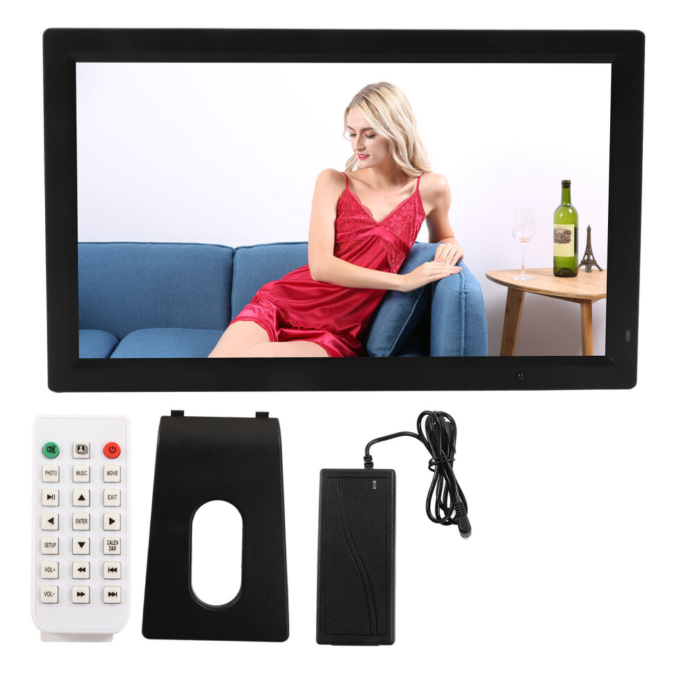 (Uk Plug) 24In Hd Digital Photo Frame Video Playback Clock Calendar Eu Plug 643505123661