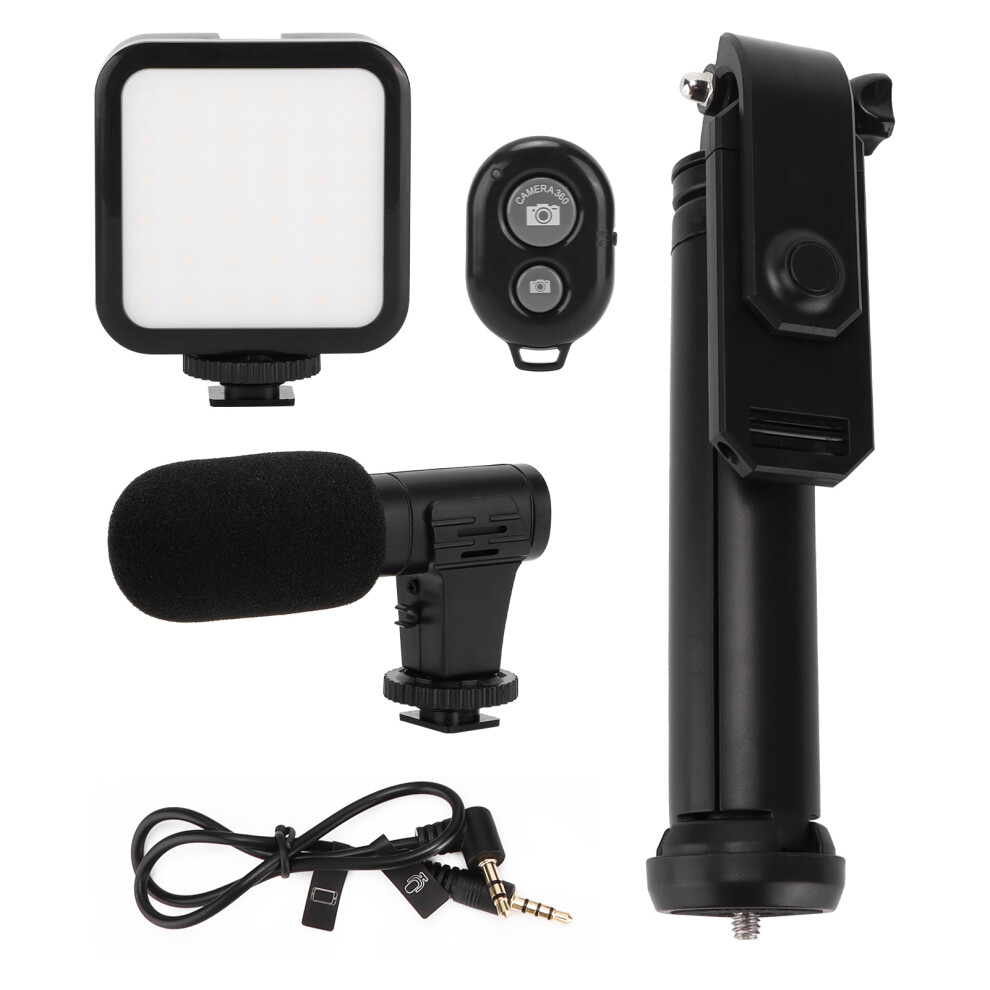 Kit-06Lm Portable Filming Kit Tripod/Microphone/Fill Light 643505139068