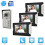 3-Unit Wired Video Door Phone Audio Intercom Entry System 4