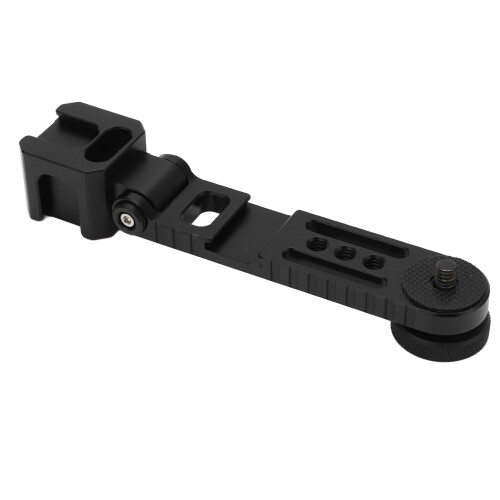 Triple Cold Shoe Bracket Mic Mount 1/4in Screw for Stabilizer 2