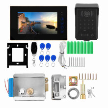 7" Wired Touch Keypad Video Door Phone with Electric Lock