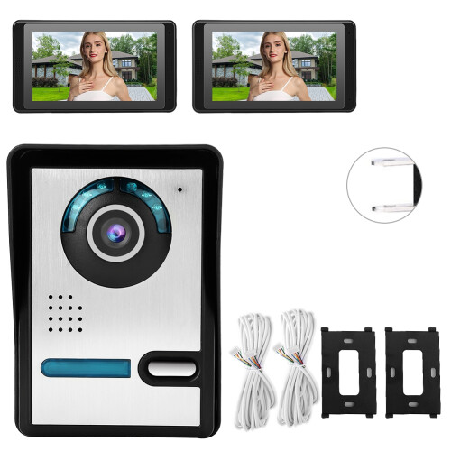 7 Inch HD Video Door Phone Intercom Kit Home Gate Entry 620FA12