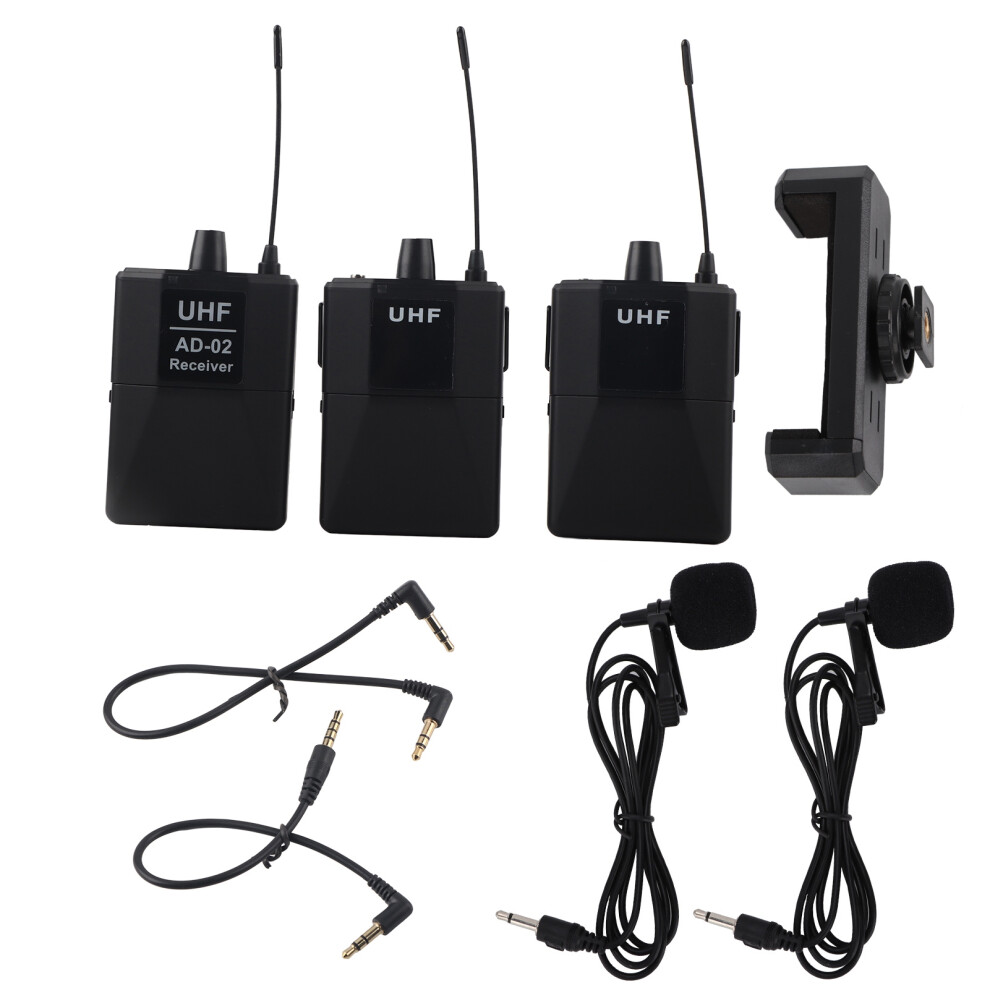 16 Channel Uhf Wireless Lavalier Mic For Slr Camera Phone Interview 643505139785