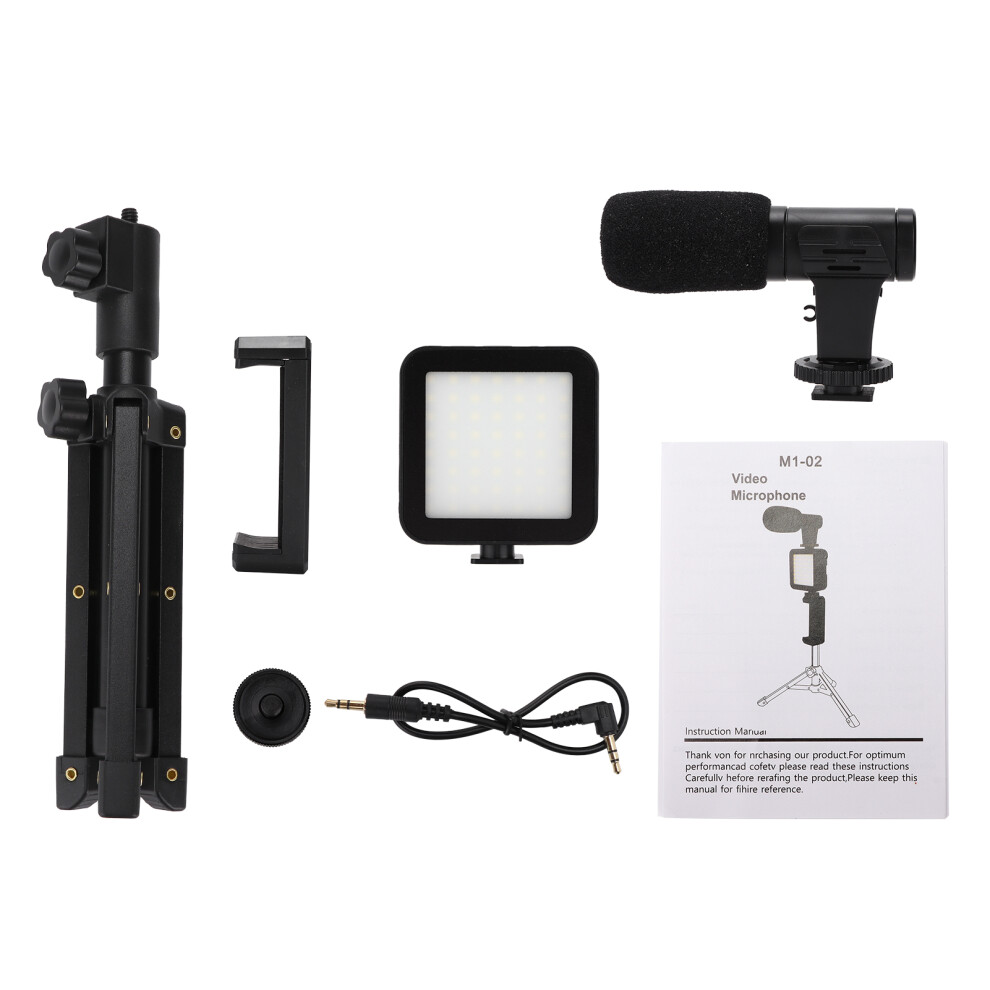 Portable Photography Fill Tripod With Mic Phone Holder Light 643505139815
