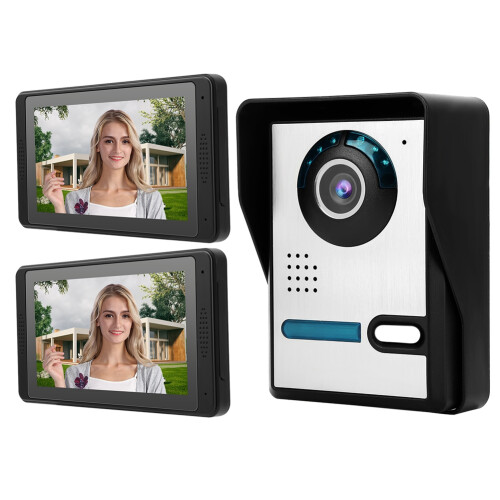 7 Inch HD Video Door Phone Intercom Kit Home Gate Entry 620FA12 2
