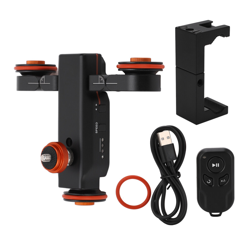 Yelangu Electric Camera Dolly 3-Speed Rail Slider Remote Phone Clip 643505135107