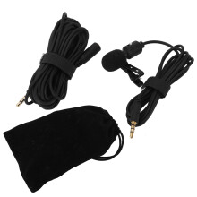 Professional Cardioid Lavalier Lapel Mic for Camera Phone Broadcast