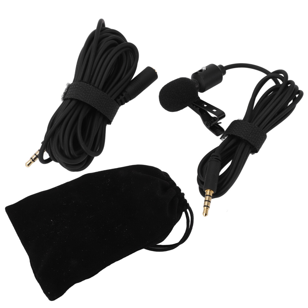 Professional Cardioid Lavalier Lapel Mic For Camera Phone Broadcast 643505135114