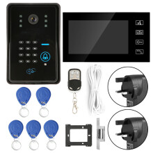 7in RFID Video Door Phone Wired Intercom Kit 806MJIDS11