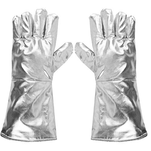 700C High Temp 5-Finger Thick Radiation Insulating Gloves 1