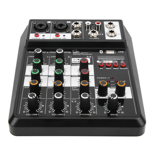 Mini 4 Channel USB Mixer Console for PC Recording Singing 1