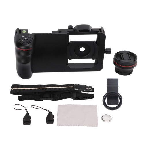 Phone Video Rig Handheld Smartphone Stabilizer Universal 2 in 1 Lens