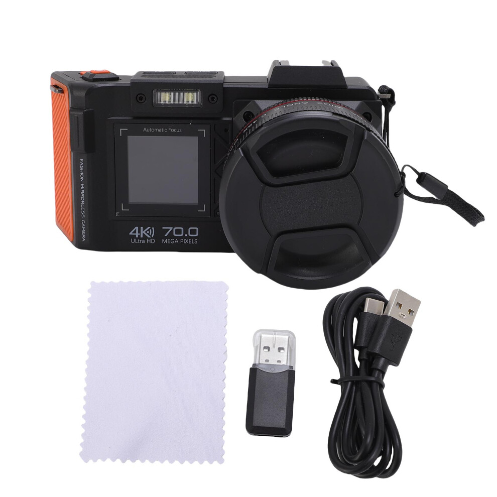 () Digital Camera 4K 70Mp 50X Zoom Auto Focus F1.8 Dslr Black/White 643505177411