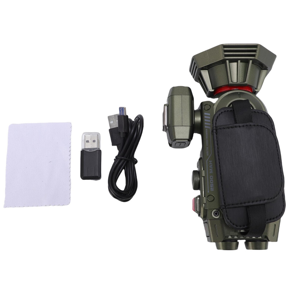 (Green) Video Camcorder 4K 50X Zoom Auto Focus Wifi 3 Inch Hd Screen Green 643505177398