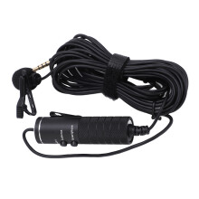 Lavalier Mic 6M 3.5mm Omnidirectional Condenser for DSLR Camcorder