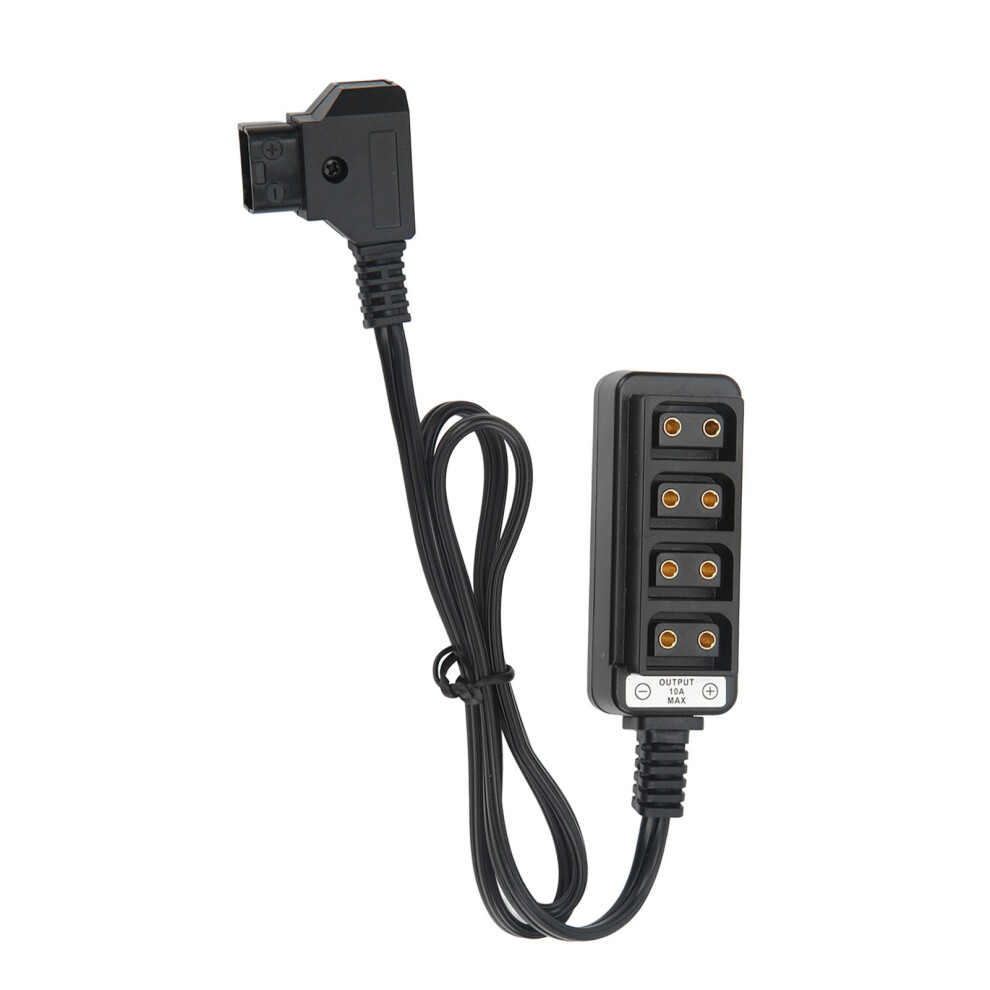 Camera Battery D Tap Male To 4 Female Splitter Power Cable 60Cm 643505007299