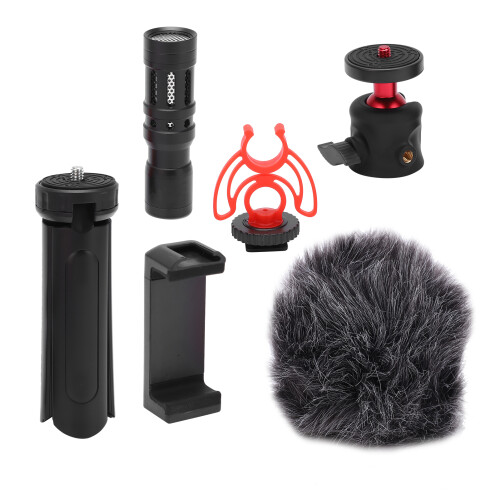 Manbily SLR Camera Mic with Tripod Clip 2