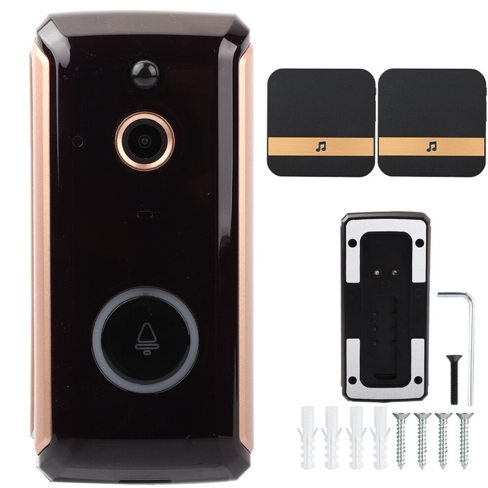 1080P Hd Wifi Doorbell Pir Phone Intercom Smart (2 Dingdong) 604725163264