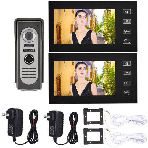 7 inch LCD Wired Video Doorbell Night Vision Smart Kit USPlug