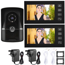 7" LCD Door Video Phone Wired Intercom Kit 1V2 806FG12