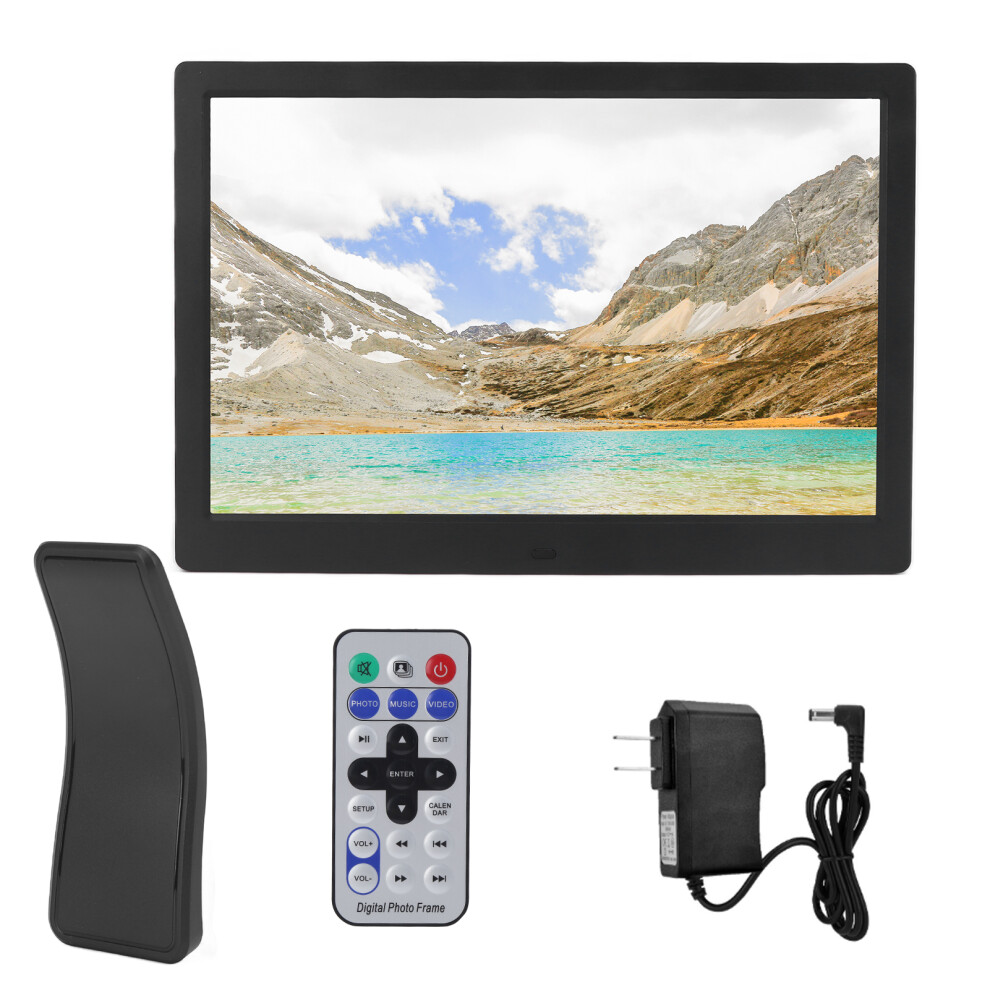 (Us Plug) 13 Inch Hd Digital Photo Frame 1280X800 Mp3 Mp4 Image Display Uk Plug 643505137354