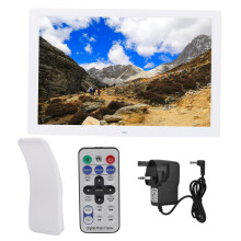 (Prise britannique) 17in HD Digital Picture Frame RC Clock Calendar 1440x900 100-240V AU