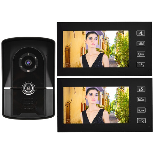 7" LCD Door Video Phone Wired Intercom Kit 1V2 806FG12 1
